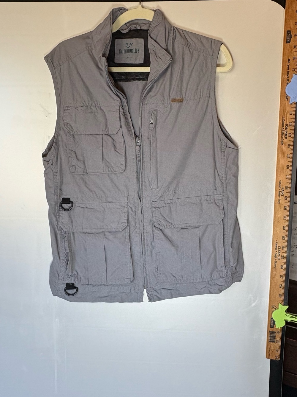 Outdoor Life Gray Multi-Pocket Outdoor Utility Vest
